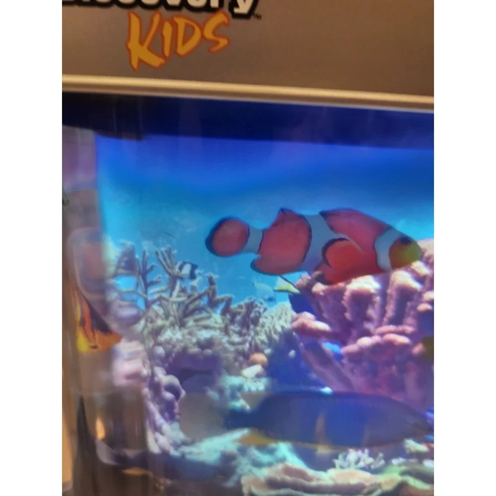 Discovery Kids Aquarium Lamp Rotating Motion Fish Ocean Sea Life Night Light